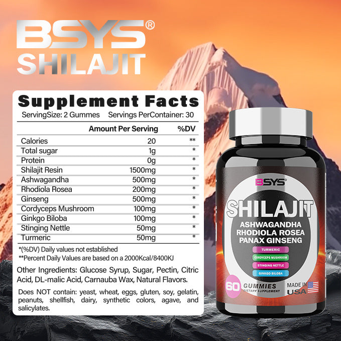 Shilajit & Ashwagandha Gummies