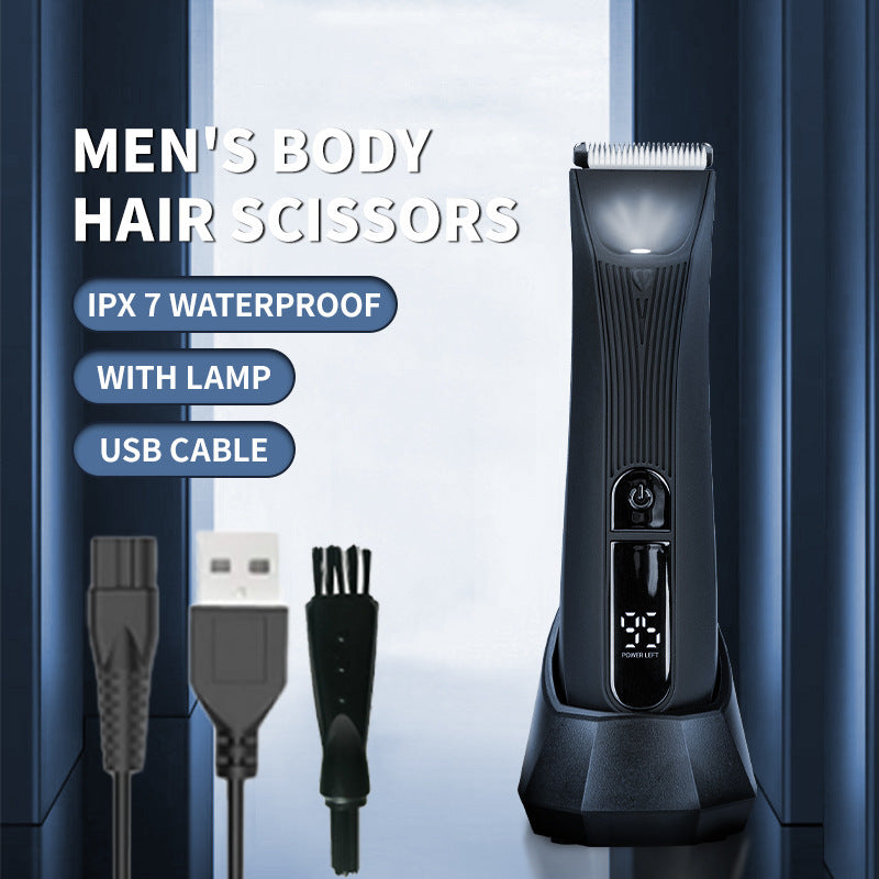 Men’s Waterproof Body Hair Trimmer
