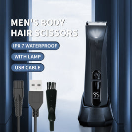 Men’s Waterproof Body Hair Trimmer