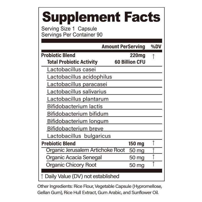 60 Billion Probiotic Capsules
