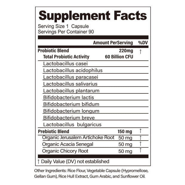 60 Billion Probiotic Capsules