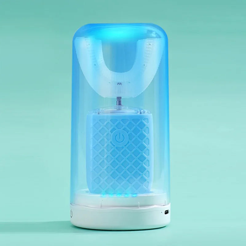 Ultrasonic U Shaped Electric Toothbrush with Sanitizer