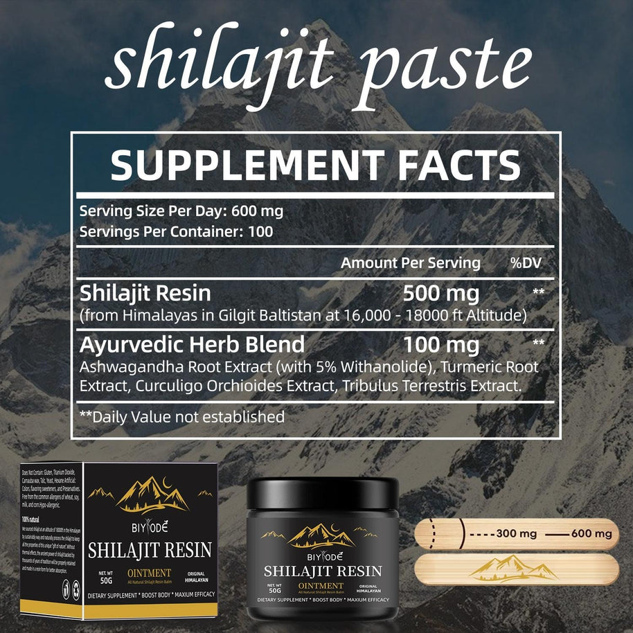 Pure Shilajit Resin Ointment