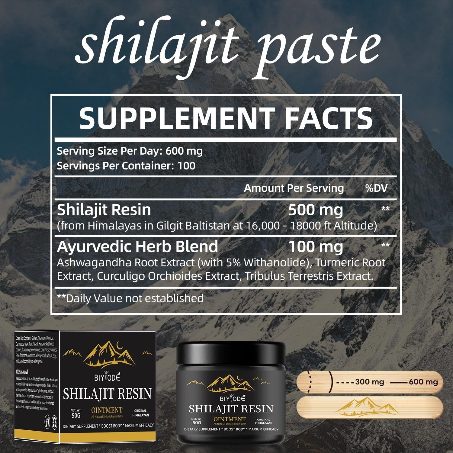 Pure Shilajit Resin Ointment
