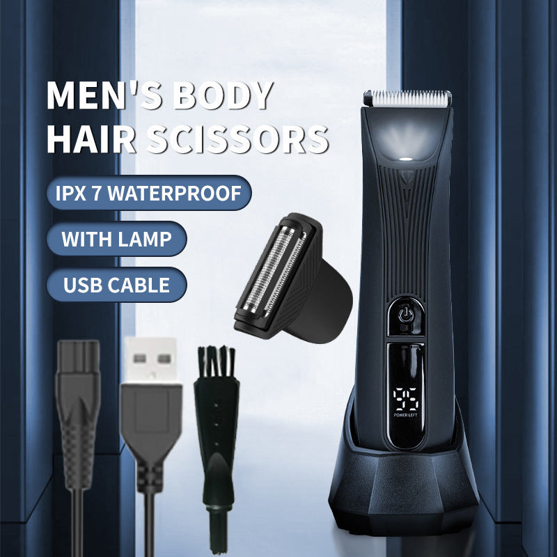 Men’s Waterproof Body Hair Trimmer