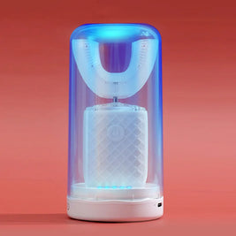 Ultrasonic U Shaped Electric Toothbrush with Sanitizer