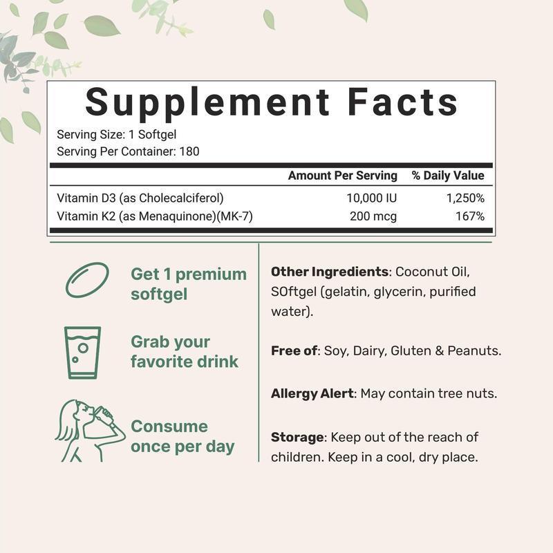 Vitamin D3 & K2 Capsules