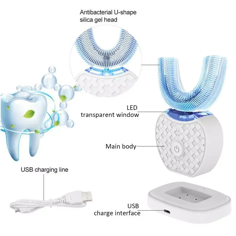 Ultrasonic U Shaped Electric Toothbrush